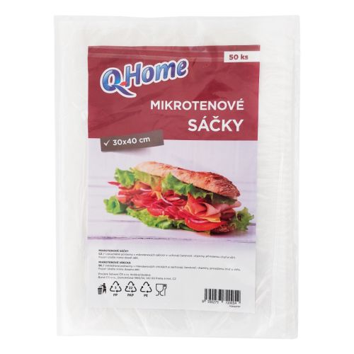 Q Home mikrotenov� s��ky 30x40cm 50ks Q Home mikrotenov� s��ky 30x40cm 50ks