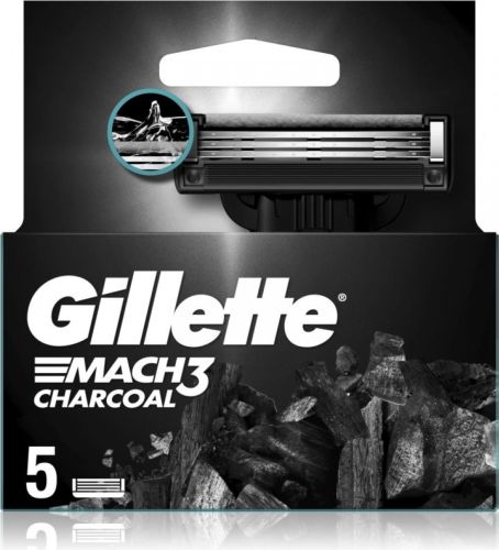 Gillette Mach3 Charcoal n�hradn� hlavice 5 ks Gillette Mach3 Charcoal n�hradn� hlavice 5 ks