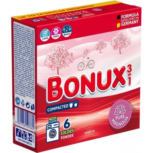 Bonux Color Pure Magnolia prac� pr�ek, 6 PD, 390 g Bonux Color Pure Magnolia prac� pr�ek, 6 PD, 390 g