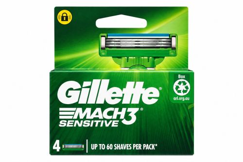 Gillette Mach3 Sensitive n�hradn� hlavice 4ks Gillette Mach3 Sensitive n�hradn� hlavice 4ks