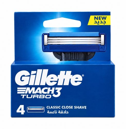 Gillette Mach3 Turbo n�hradn� hlavice 4 ks Gillette Mach3 Turbo n�hradn� hlavice 4 ks