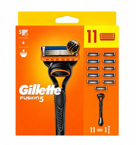 Gillette Fusion5 strojek + 11 hlavic Gillette Fusion5 strojek + 11 hlavic