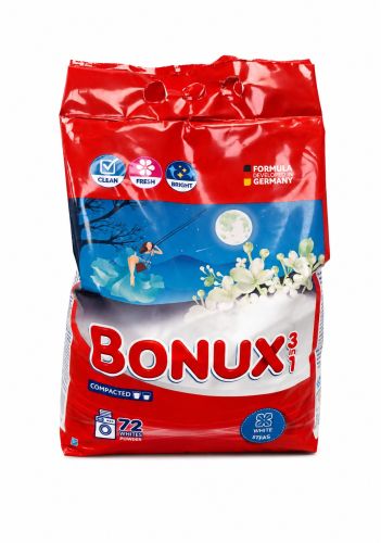 Bonux prac� pr�ek 3v1 Whites Power White Lilac 72PD 4,68 kg Bonux prac� pr�ek 3v1 Whites Power White Lilac 72PD 4,68 kg