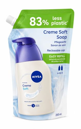 Nivea tekut� m�dlo Creme Soft n�hradn� n�pl� 500 ml