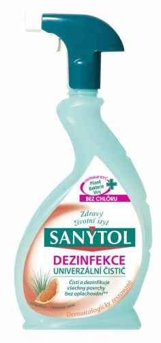 Sanytol dezinfek�n� univerz�ln� �isti� ve spreji s v�n� grepu 500 ml