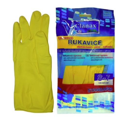 Clanax latexov� rukavice Standard S-7 Clanax latexov� rukavice Standard S-7